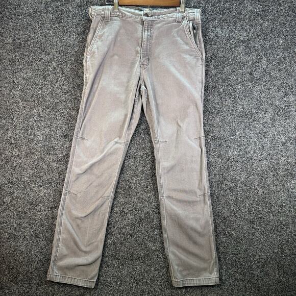 Carhartt‎ Men's Relaxed Fit Carpenter Pants Gray 33x30 Hammer Loop Workwear - Picture 1 of 8